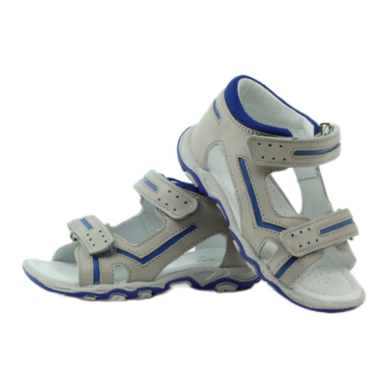 Sandals with Velcro Bartek 31825 gray blue grey 3