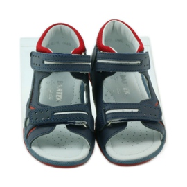 Velcro sandals Bartek 31825 navy blue red 4