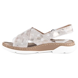 Filippo Natural leather flat sandals yellow 1
