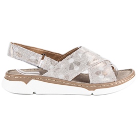 Filippo Natural leather flat sandals yellow 2