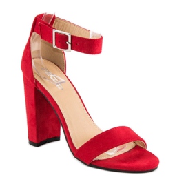 Classic Sandals On A Bar red 2