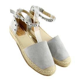 Gray Espadrilles with studs gray A636-ESP-1 gray grey 2