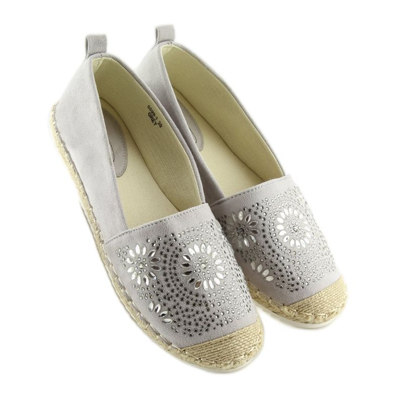 Gray 5599-1 Gray Espadrilles grey 2