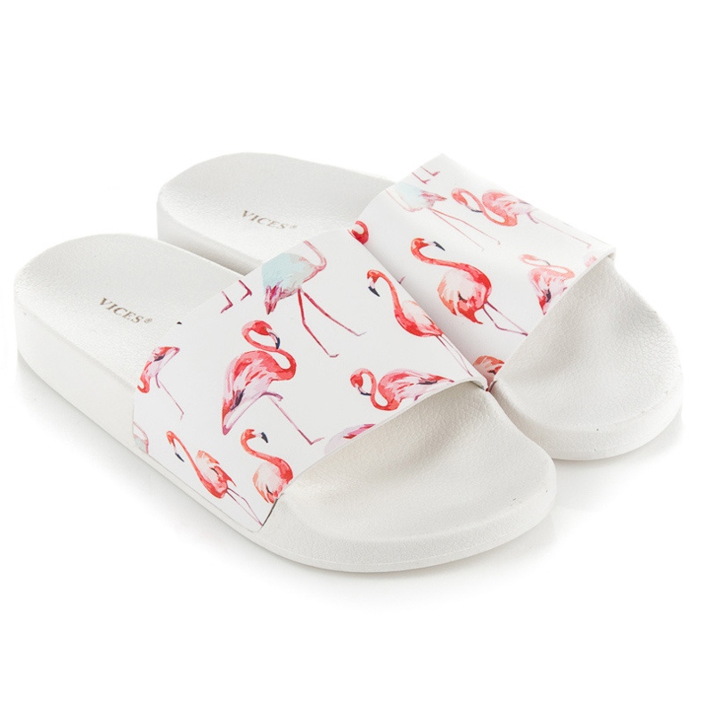 Vices Flamingo slippers white 1