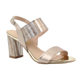Sandals on the Gamis 3390 gold post golden 1