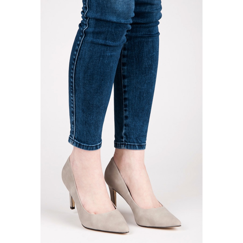 Suede heels vices grey 1