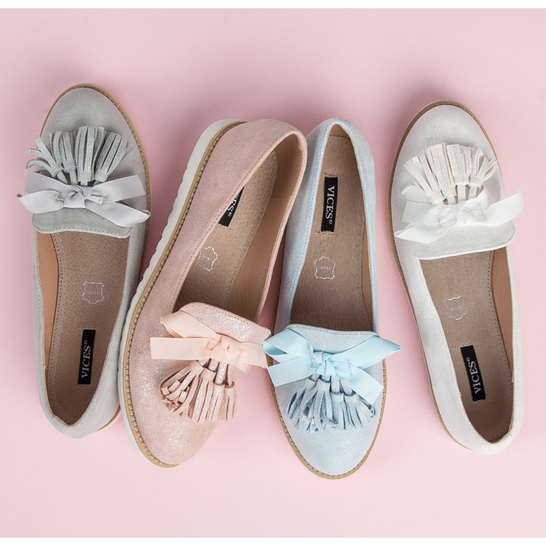 Vices Suede lords with fringes white 1