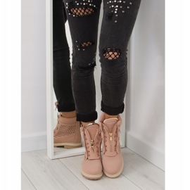 Openwork balm, gold zipper, R103 Pink 1