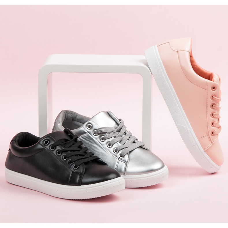 Silver Sneakers With Fringes grey 1