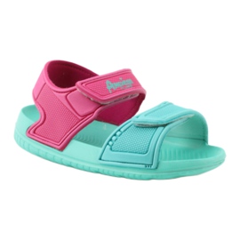 American Club mint children's sandals for water pink green 1 American Club mint children's sandals for water pink green 1