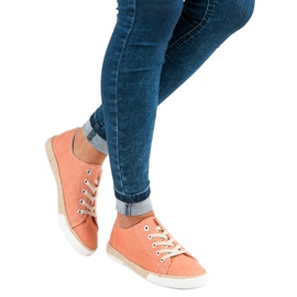 Kylie Lace-up espadrilles orange 2