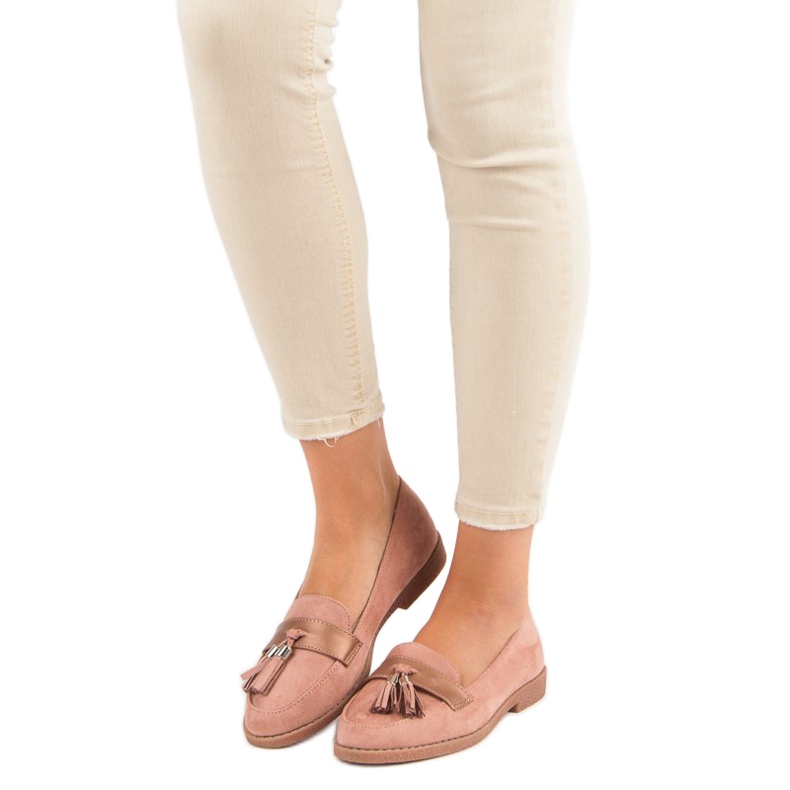 Elegant pink moccasins 1