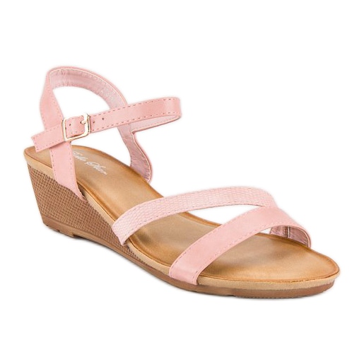 Bello Star Comfortable wedge sandals pink 1