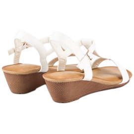 Bello Star Women's summer sandals white 1