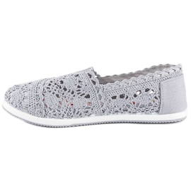 Gray lace ballerinas grey 1