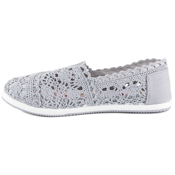 Gray lace ballerinas grey 1