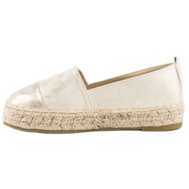 Slip-on espadrilles on the platform yellow 2