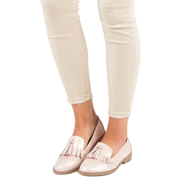 Bestelle Stylish women's loafers pink 2