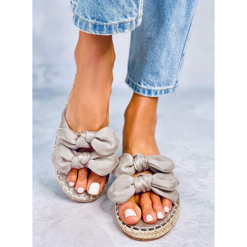 Gray women's gray slippers LL-119 Gray grey 1