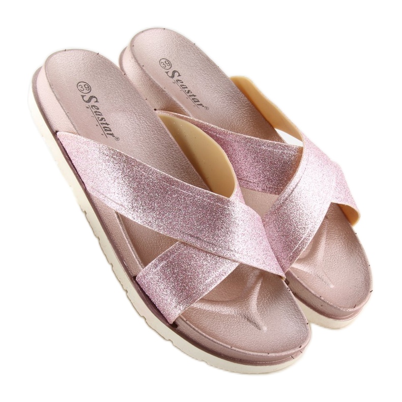 Pink Women's pink slippers CK47P champagne 2