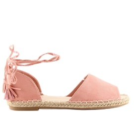 Espadrilles open toe pink Z-17 pink 1