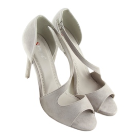 Pumps exposed asymmetric gray C90 gray grey 1