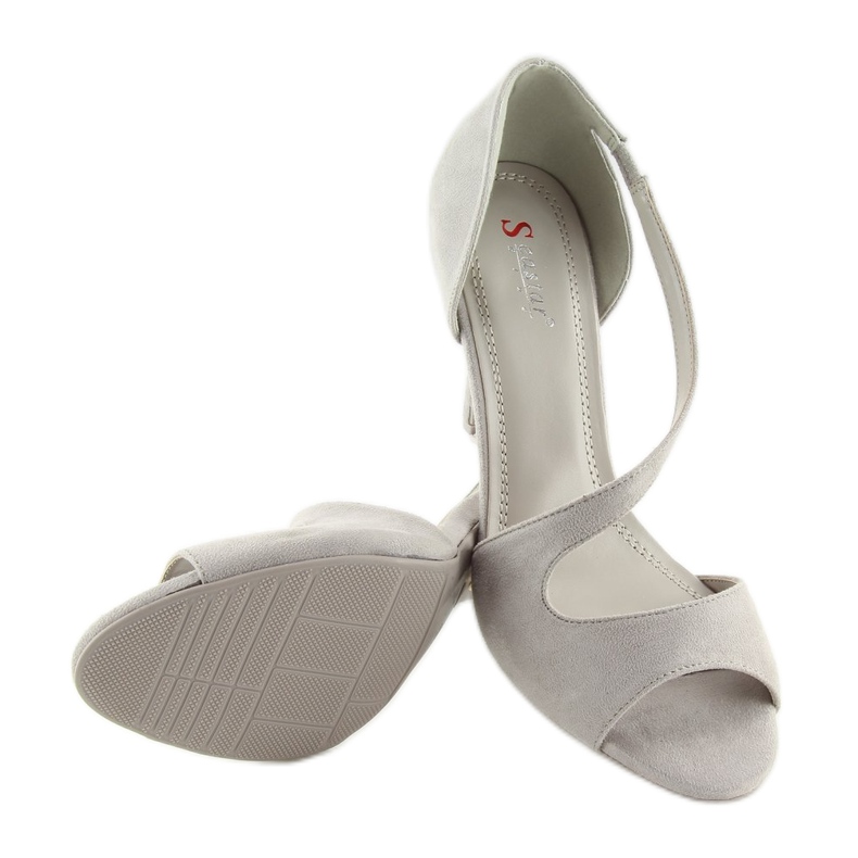 Pumps exposed asymmetric gray C90 gray grey 2