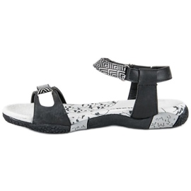 Hasby Flat Sandals With Velcro black 1