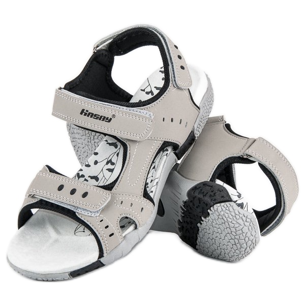 Hasby Sports flat sandals grey 1