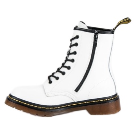 McKey White leather boots 1