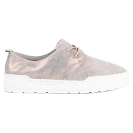 Filippo Tied leather shoes grey 1