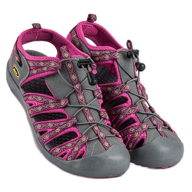 American Club Closed american sandals purple grey 1