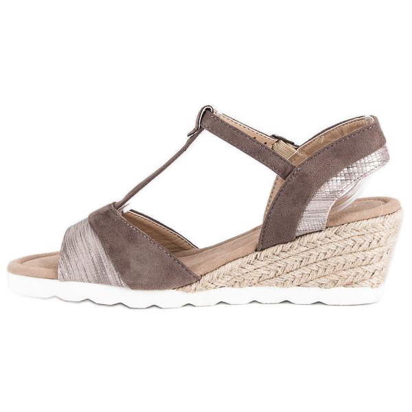 Evento Espadrilles On Wedge Sandals brown 1