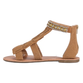 Evento Boho brown sandals 1