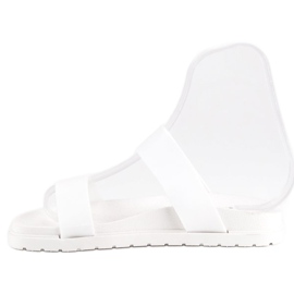 Women's white slippers 1