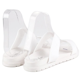 Women's white slippers 2