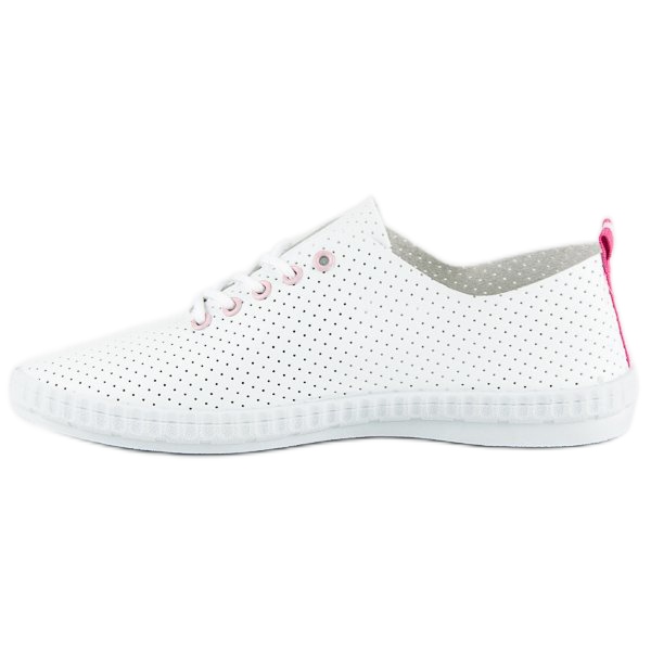 Openwork mckeylor sneakers white pink 2