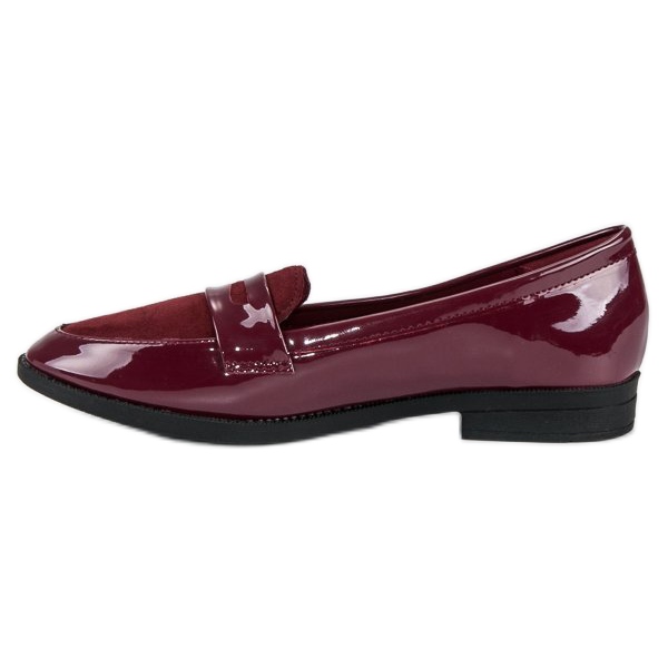 Best Shoes Burgundy lacquered loafers multicolored 1