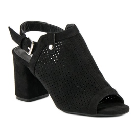 Openwork sandals with an uppers black 1