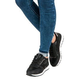 Black Lace-up Sneakers 1