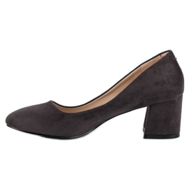 VINCEZA suede pumps grey 1