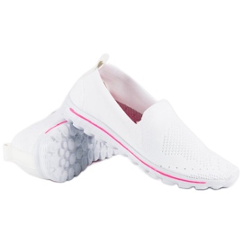 MCKEYLOR White Fabric Sneakers 2