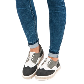 Ideal Shoes Shoes, espadrilles grey 1