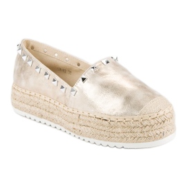 Forever Folie Espadrilles on the platform yellow 1