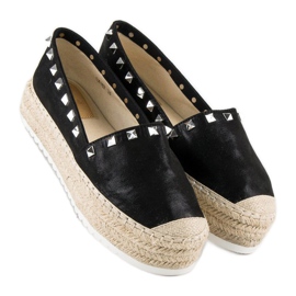 Forever Folie Espadrilles on the platform black 1