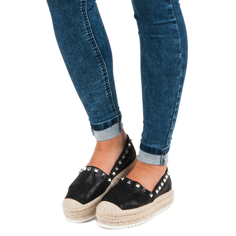 Forever Folie Espadrilles on the platform black 2