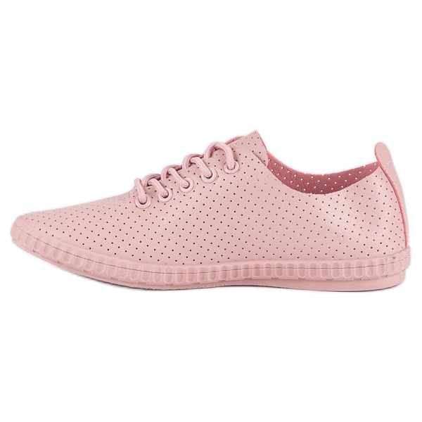 Pink Sneakers With Openwork 1