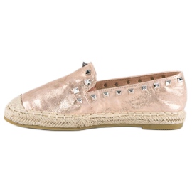 Forever Folie Pink espadrilles with studs 1
