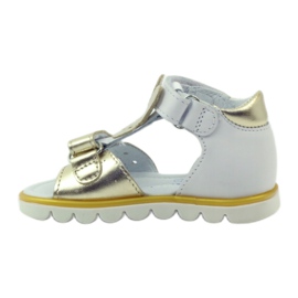 Bartek Sandalki application rabbit flexible 31491 white/gold 2