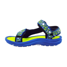 American Club blue children's sandals 8122 green 2 American Club blue children's sandals 8122 green 2